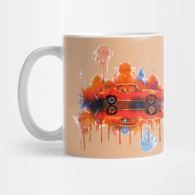 Pontiac GTO Judge Splash orange by AaaahEeeekStudio